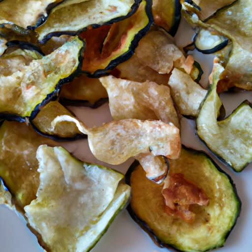 Chips di zucchine al forno