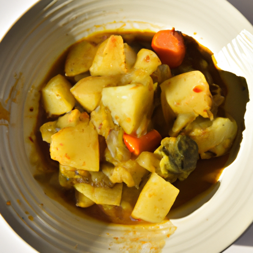 Curry di patate e cavolfiore al cocco