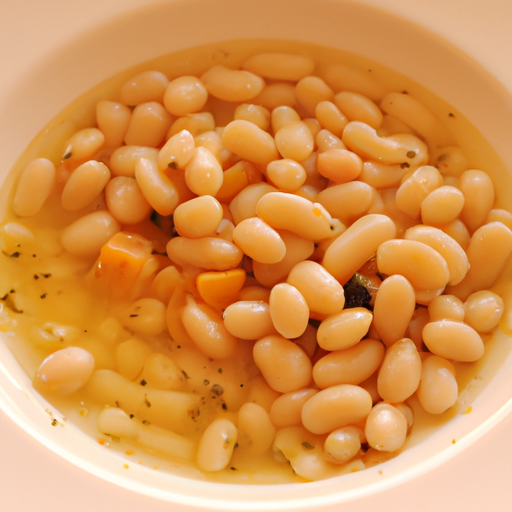 Fagioli bianchi con cipolle e zafferano