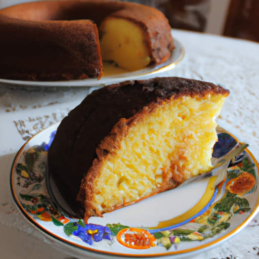 Chiffon cake arancia e cioccolato