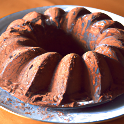 Ciambella marmorizzata al cacao e gocce di cioccolato