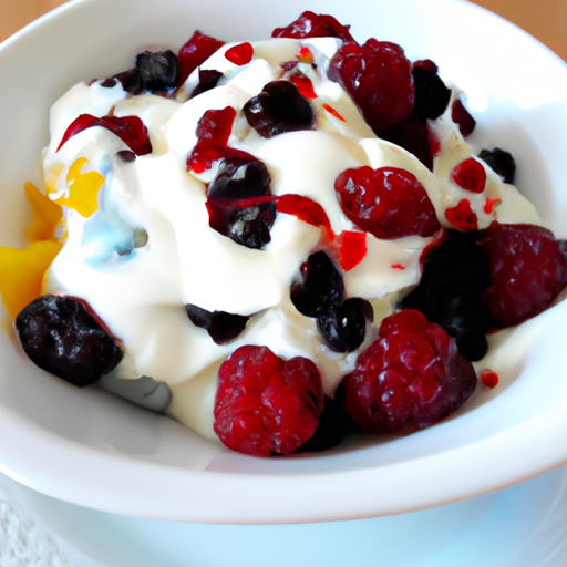 Coppette di yogurt e frutti di bosco