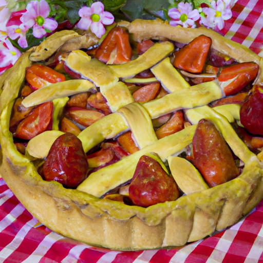 Crostata alle fragole con frangipane