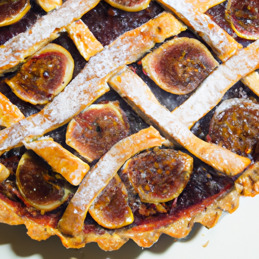 Crostata con confettura di fichi