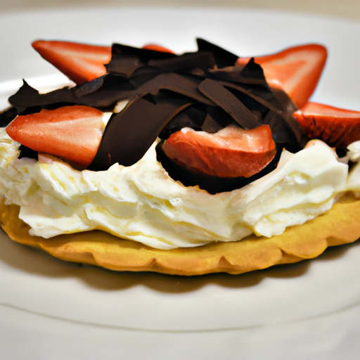 Crostata morbida con crema al cioccolato bianco e fragole