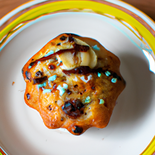 Muffin alla banana e gocce di cioccolato (muffin del buonumore)