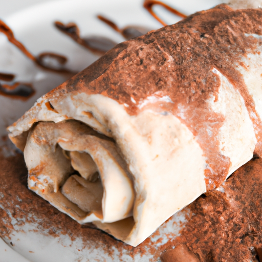 Rotolo al cacao con crema al latte