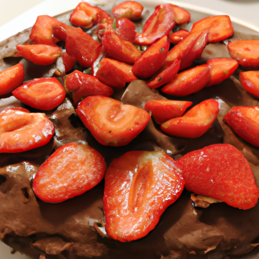 Torta cioccolato e fragole