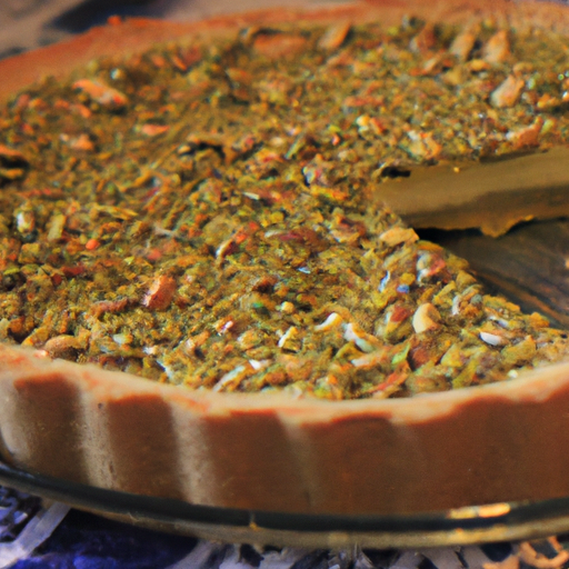 Torta della nonna al pistacchio