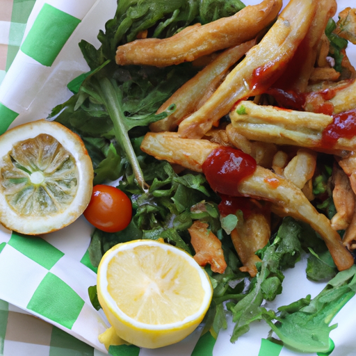 Angioletti fritti con rucola e pomodorini