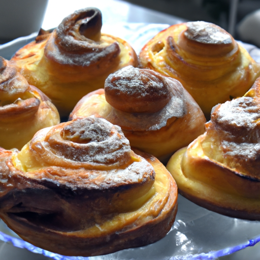 Brioches danesi alla crema