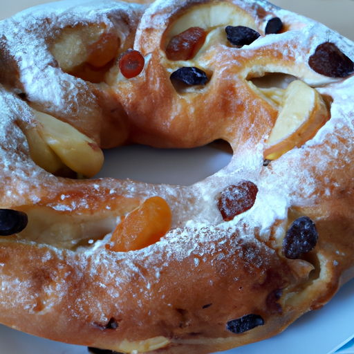 Ciambella intrecciata alle mele