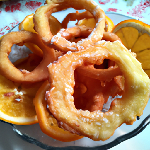 Ciambelline all'arancia glassate fritte e al forno