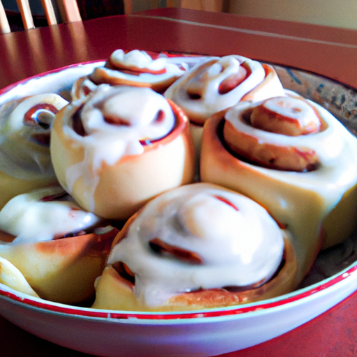 Cinnamon rolls con glassa di zucchero