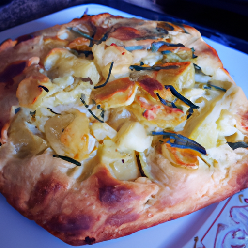 Focaccia alta con patate e cavolfiore