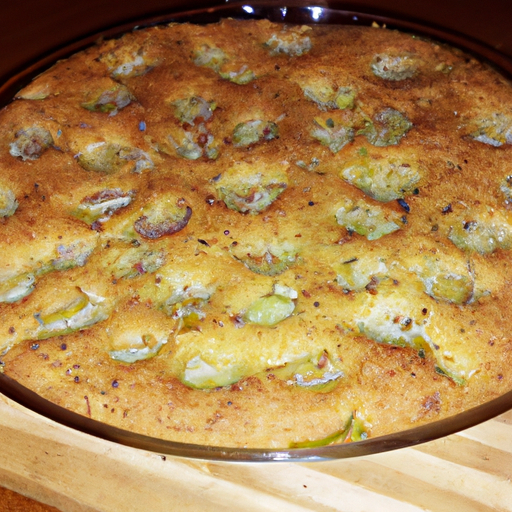 Focaccia con cipolle e stracchino