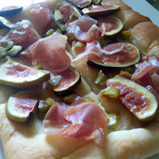 Focaccia con fichi e prosciutto