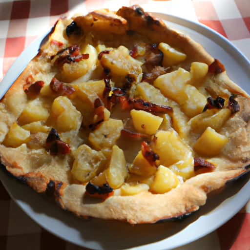 Focaccia con patate e pancetta