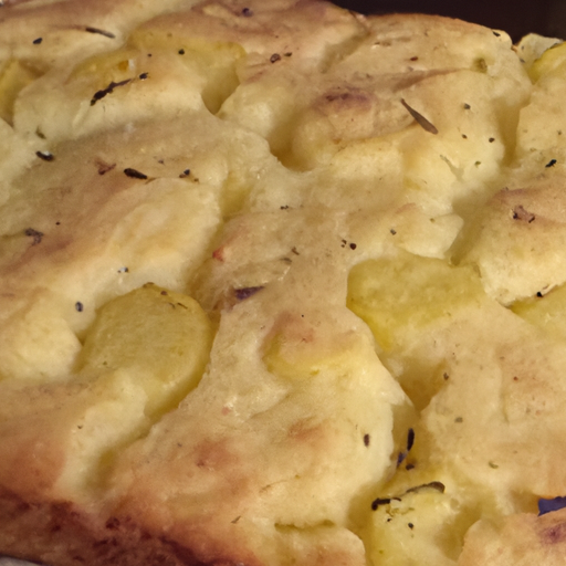 Focaccia di patate alta e soffice