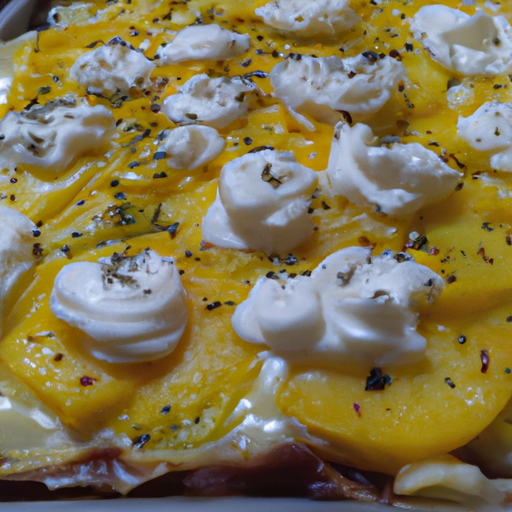 Focaccia di patate con burrata e fiori di zucca