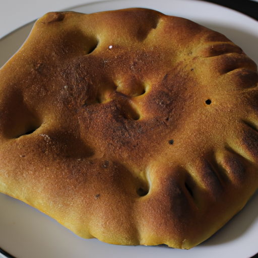 Focaccia di semola con lievito madre