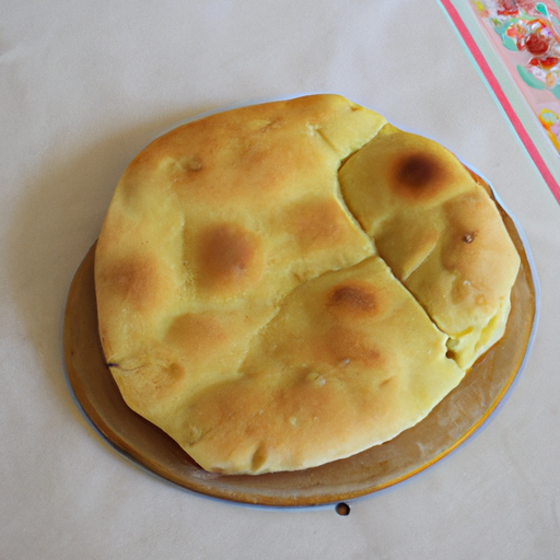 Focaccia ripiena con impasto di ricotta