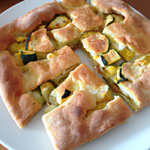 Focaccia ripiena con zucchine