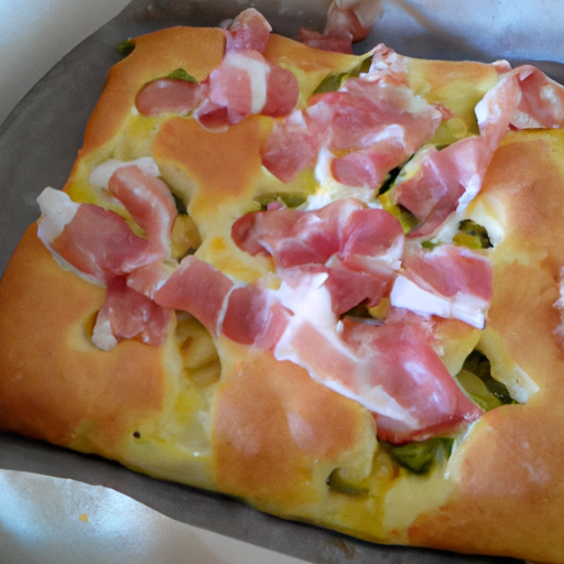 Focaccia ripiena di cavolo e speck