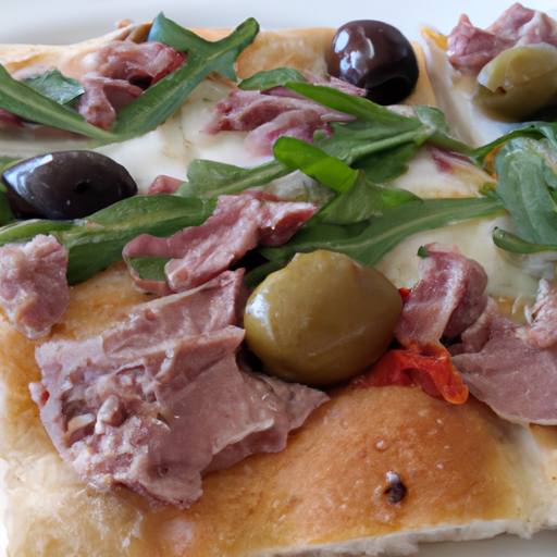 Focaccia tonno e olive