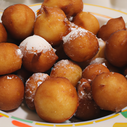 Mini bomboloni fritti con lo zucchero