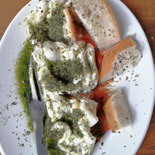 Pane a fisarmonica al pesto