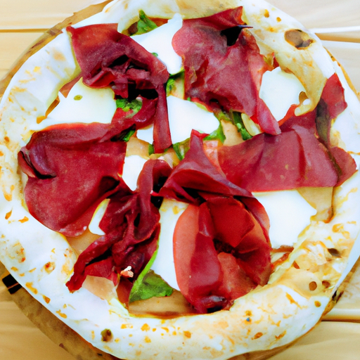 Pizza a portafoglio con salame