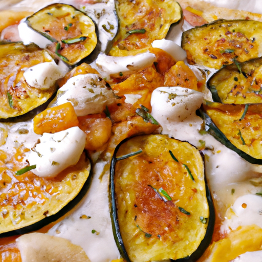 Pizza fiori di zucca e mozzarella