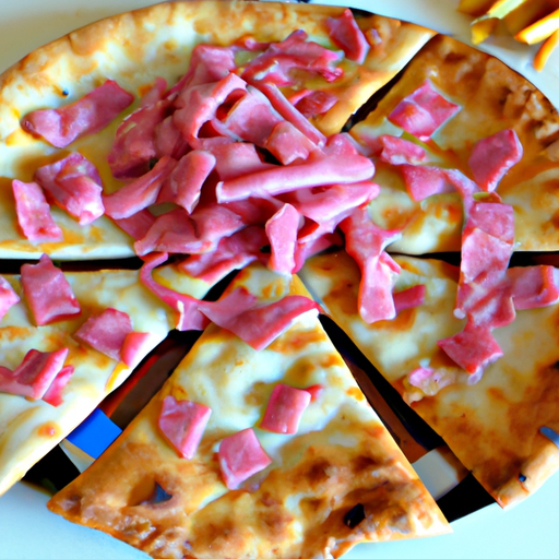 Pizza fritta con mortadella e fiordilatte