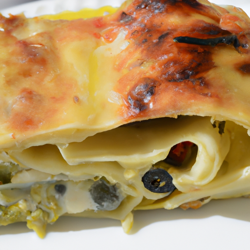 Strudel di pasta di pane con verdure e robiola