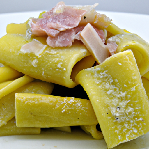 Paccheri con carciofi alla carbonara