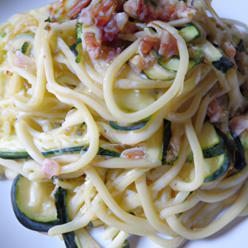 Pasta alla carbonara di zucchine