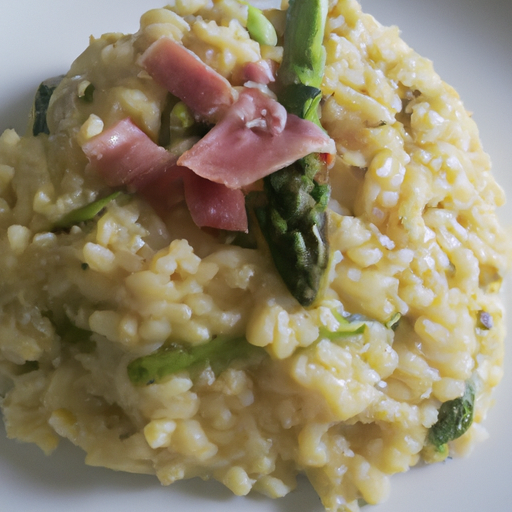 Risotto asparagi e speck