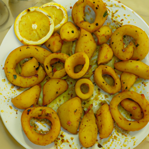 Anelli di calamari e patate