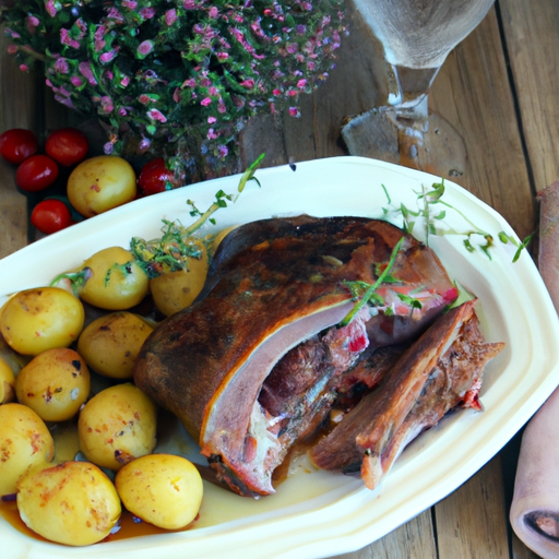 Arrosto di vitello al forno con patate