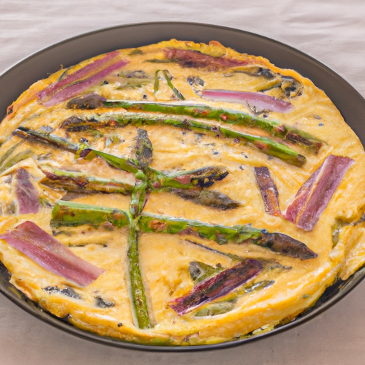 Frittata con asparagi selvatici e speck