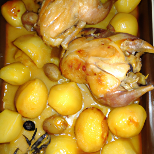 Pollo rustico con patate