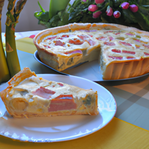 Quiche agli asparagi e mortadella