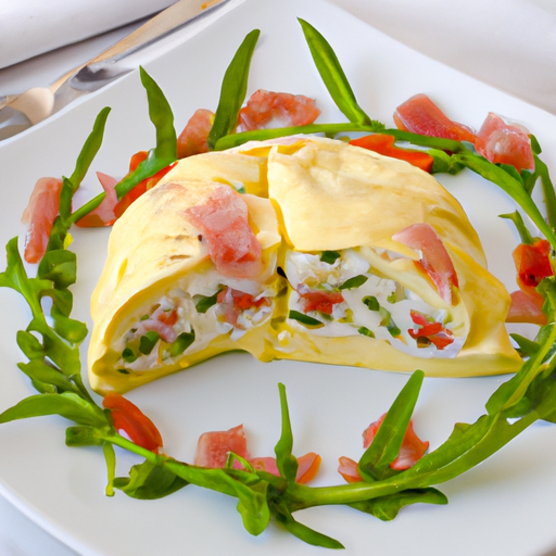 Rotolo di frittata farcito