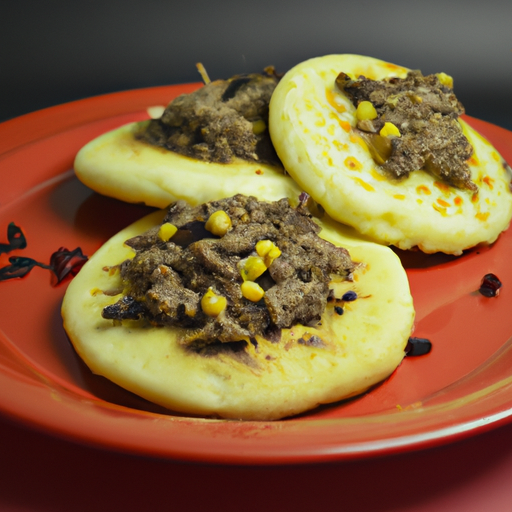 Arepas ripiene di carne