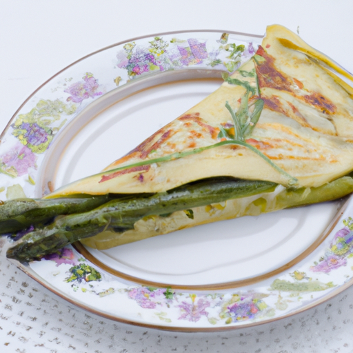 Crepe alla crema di asparagi