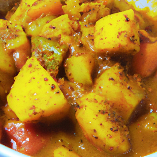 Curry vegetariano con zucca e ceci