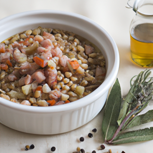 Fregola con ceci e pancetta