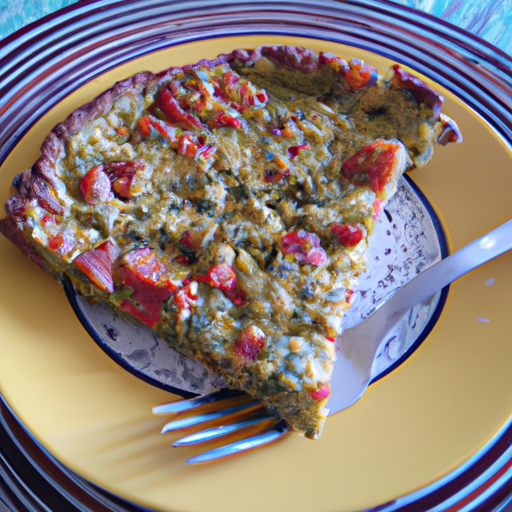 Frittata con pesto e pomodori