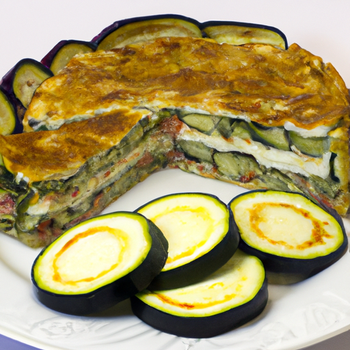 Gateau di zucchine con cuore filante